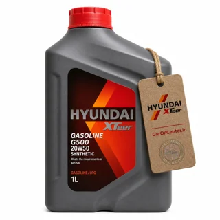 روغن موتور هیوندای اکستیر G500 20W50 SN حجم 1 لیتر (Hyundai XTeer)