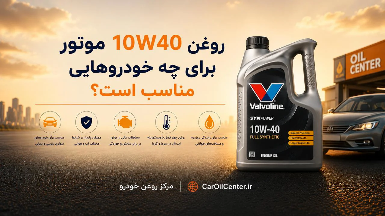 روغن موتور 10W40 برای چه خودروهایی مناسب است؟