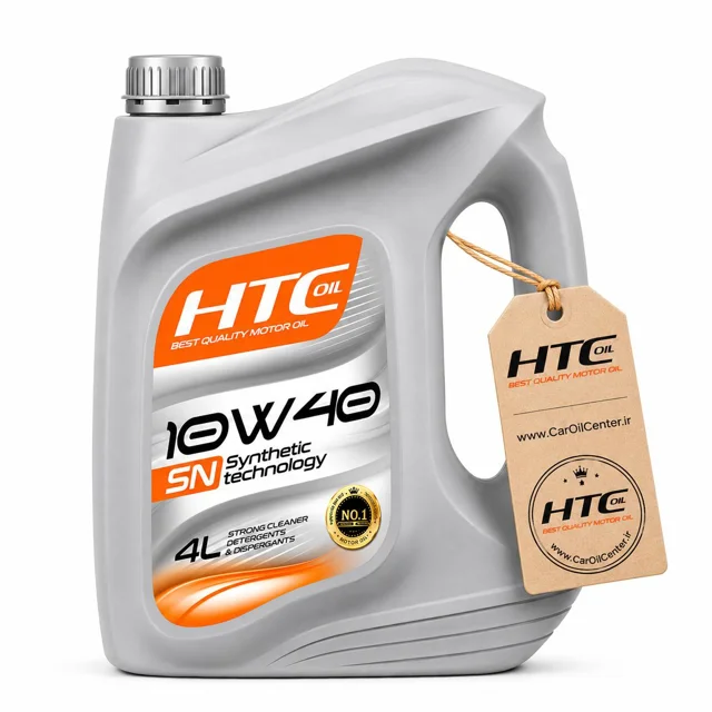 روغن موتور اچ تی سی نیمه سنتتیک 10W40 SN حجم ۴ لیتر (HTC)
