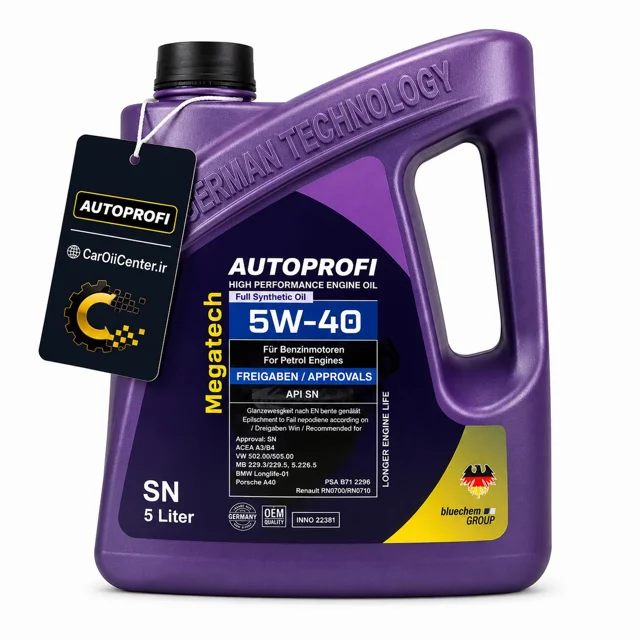 روغن موتور اتوپروفی مدل 5W40 SN حجم 5 لیتر (Autoprofi)