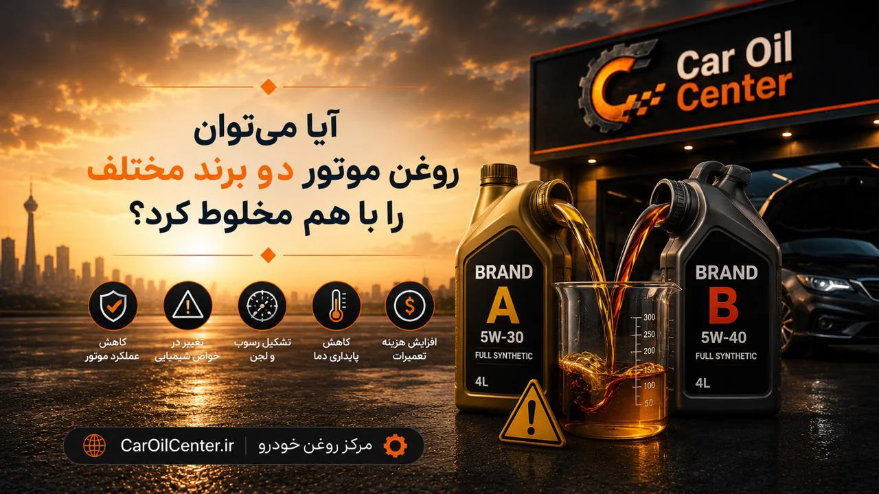 آیا می‌توان روغن موتور دو برند مختلف را با هم مخلوط کرد؟