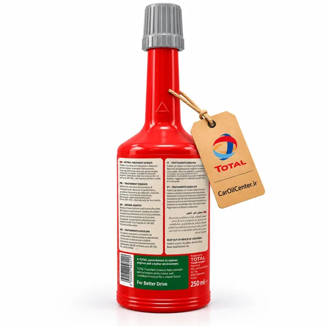 مکمل سوخت و پاک‌کننده سیستم سوخت توتال Petrol Essence Treatment حجم 250 میلی‌لیتر (TOTAL)