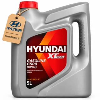 روغن موتور هيونداي اكستير مدل G500 10W40 SL حجم 5 لیتری (Hyundai XTeer)